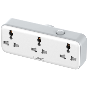  چندراهی برق دیواری 2500 وات 3 سوکت، یک USB و یک Type-C فست شارژ 30 وات الدنیو مدلSC3317 