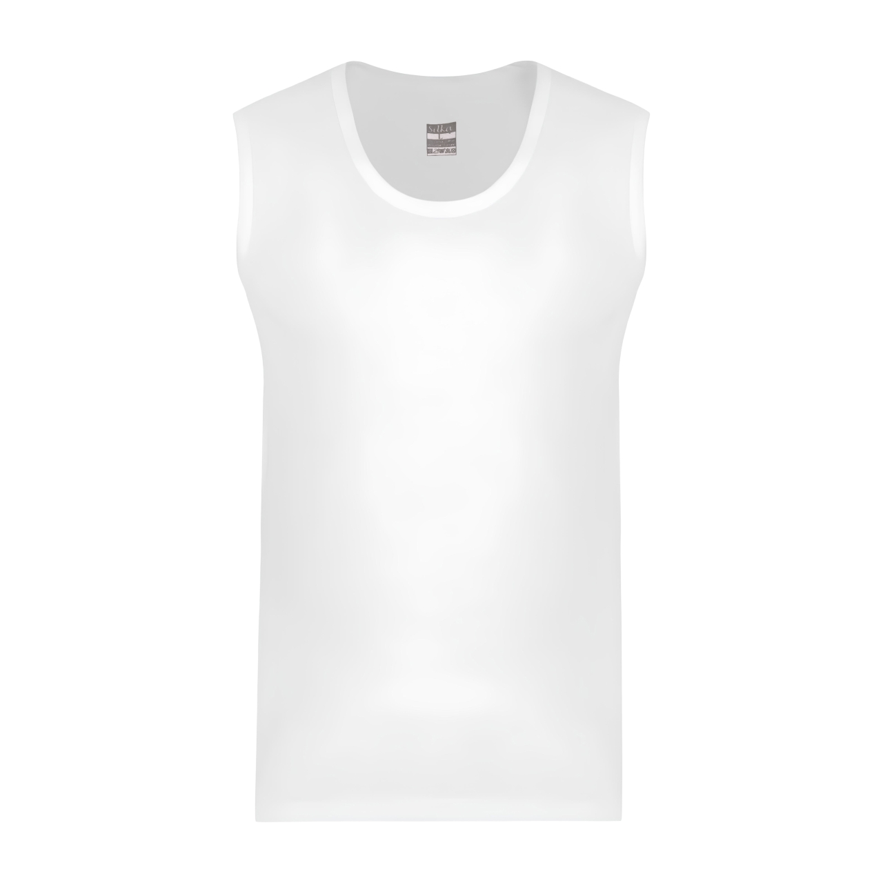 زیرپوش بدون آستین یقه گرد مردانه سیلکا مدل حلقه ای