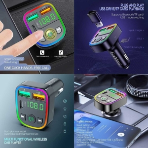  شارژر فندکی فست شارژ ماشین 3.1 آمپر و اف‌ام‌پلیر ارلدام مدل M103 