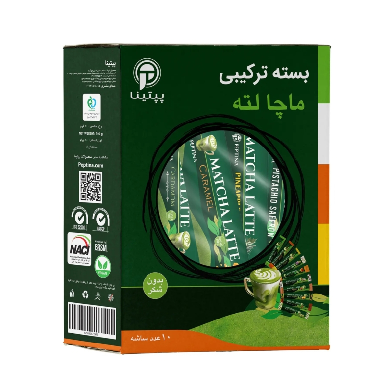 بسته ترکیبی ماچا لته پپتینا جعبه 10 عددی
