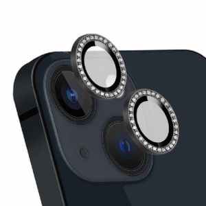 محافظ لنز دوربین مدل رینگی نگین دار مناسب برای گوشی موبایل اپل iPhone 15