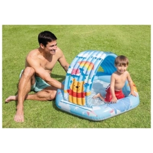 استخر بادی کودک اینتکس سایبان دار مدل خرس پو 58415