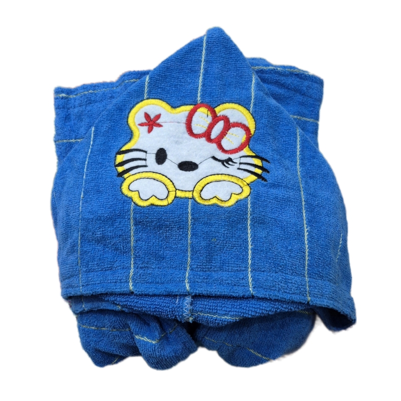 حوله تن پوش کودک مدل گربه سایز 110