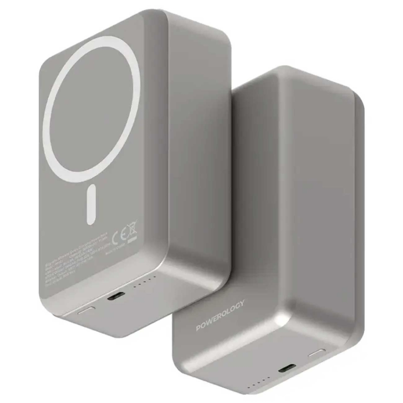  پاوربانک 30000 وایرلس 15 وات و تایپ‌سی 20 وات پاورولوژی مدل  PPBCHA81-GY 