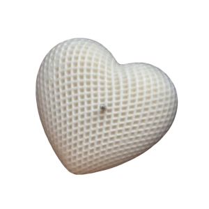 شمع مدل قلب حصیری