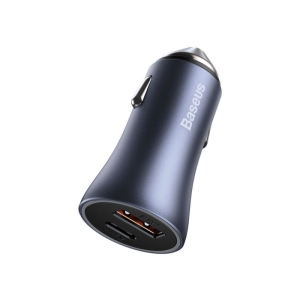 شارژر فندکی فست شارژ ماشین دو پورت بیسوس مدل CCJD-0