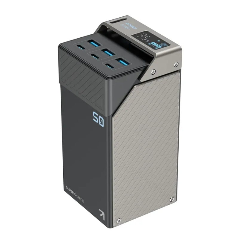  پاوربانک تایپ سی و یو اس بی شارژ سریع 65 وات 50000 پاورولوژی مدل PPBCHA68 