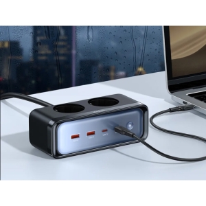  چندراهی و محافظ برق 2 سوکت، 2 یو اس بی و 2 تایپ سی 70 وات مک دودو 70 وات مدل CH-461 