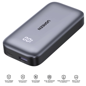  پاوربانک 10000 شارژ سریع تایپ‌سی و یو‌اس‌بی 30 وات یوگرین مدل PB501 25189 