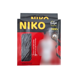 ست شورت و زیرپوش بدون آستین یقه گرد مردانه نیکو کد NIM-1954 رنگ مشکی