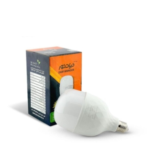 لامپ ال ای دی استوانه 30وات دریان نور پایه E27 مجموعه 2 عددی