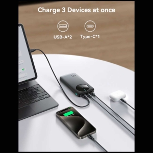  پاوربانک تایپ سی و یو اس بی 2.4 آمپر 10000 جویروم مدل JR-PBF12 