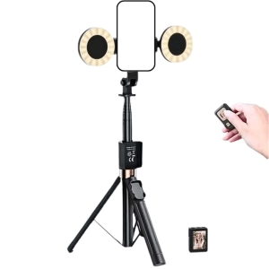  مونوپاد چراغ‌دار و پایه نگهدارنده گوشی موبایل ایکس‌او مدل SS23 