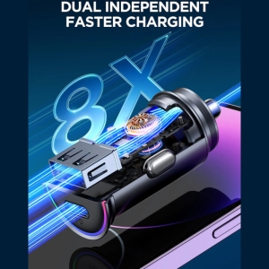  شارژر فندکی Type-C و USB خودرو 15 وات جویروم مدل JR-CCN16 