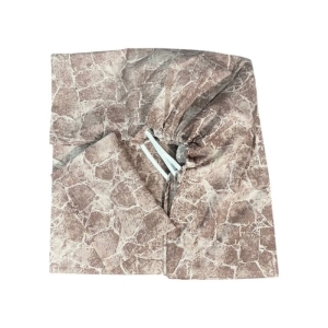 ست ملحفه کشدار یکنفره تترون 2 تکه Cheshik+کش اضافه مدل ماربل سنگی سایز 90*200 سانتی متر