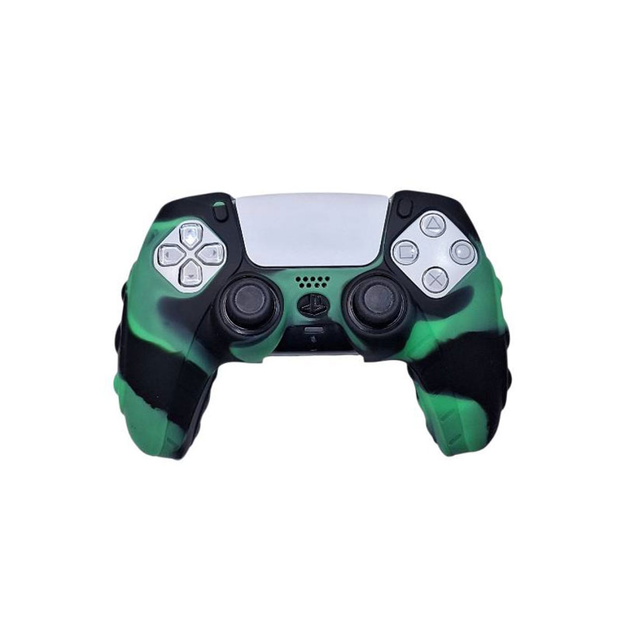 کاور ضد ضربه دسته پلی استیشن 5 ps5 آبرنگی سبز