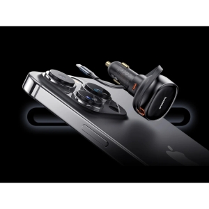  شارژر فندکی فست شارژ ماشین تایپ سی 60 وات بیسوس مدل C00057802111-01 