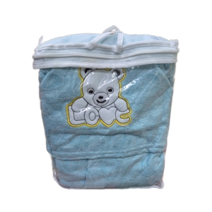 حوله تن پوش کودک مدل خرسی سایز 100