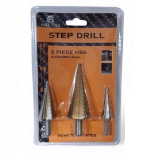 مته کاجی مخروطی مجموعه 3 عددی 