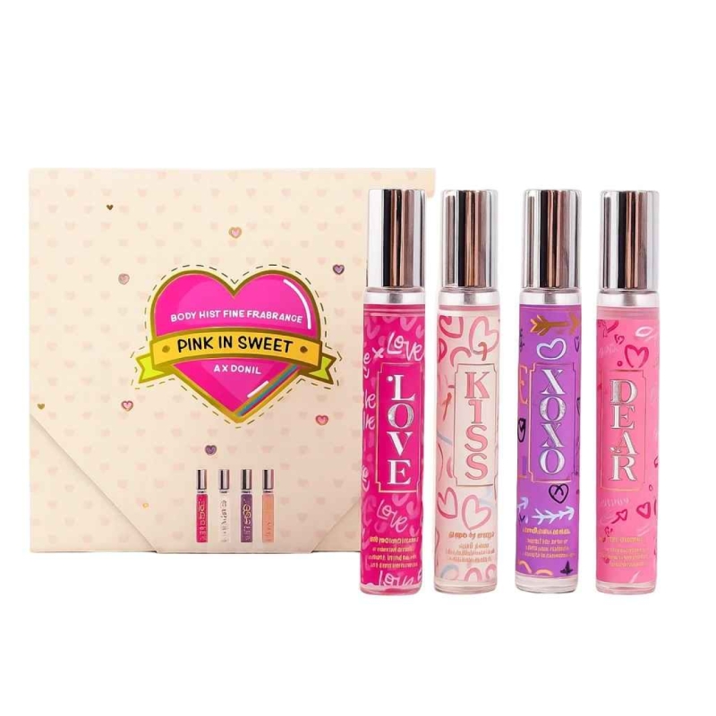 گیفت باکس ادکلن پینک این سوییت بسته 4 عددی حجم هر ادکلن 20 میل