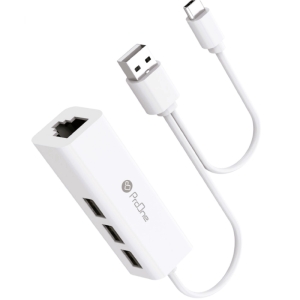  هاب تایپ سی و یو اس بی 4 پورت پرووان مدل PHU551 