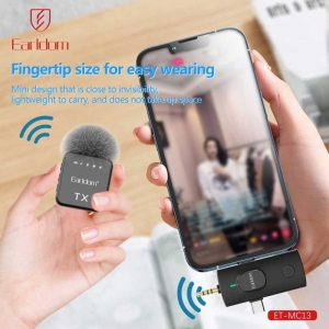  میکروفون بی‌سیم یقه‌ای ارلدام مدل ET-MC12 