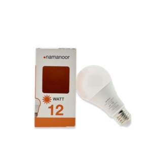 لامپ حبابی ال ای دی 12 وات نمانور مدل A65 پایه E27 مجموعه 6 عددی