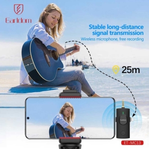  میکروفون بی‌سیم یقه‌ای ارلدام مدل ET-MC12 