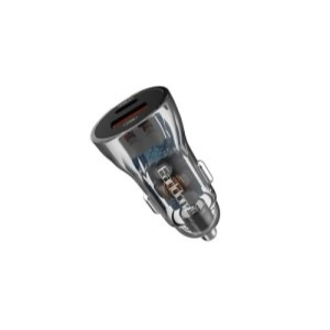  شارژر فندکی فست شارژ ماشین تایپ سی 48 وات طرح شفاف ارلدام مدل ES-CC17 