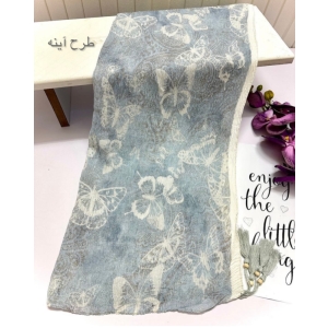 شال زنانه پلیسه نخی - طرح آینه