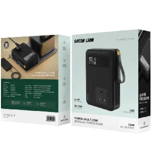  پاوربانک 30000 شارژ سریع 270 وات Type-C و USB گرین‌لاین مدل GNPVU270W30BK 