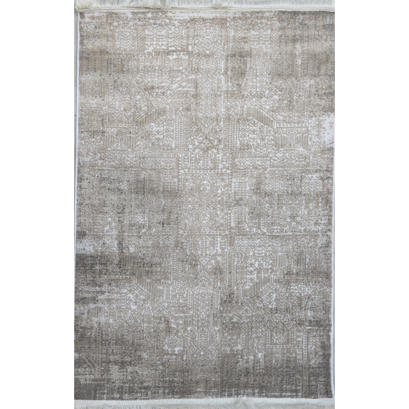 فرش ماشینی سامر طرح 5504 کرم نسکافه ای