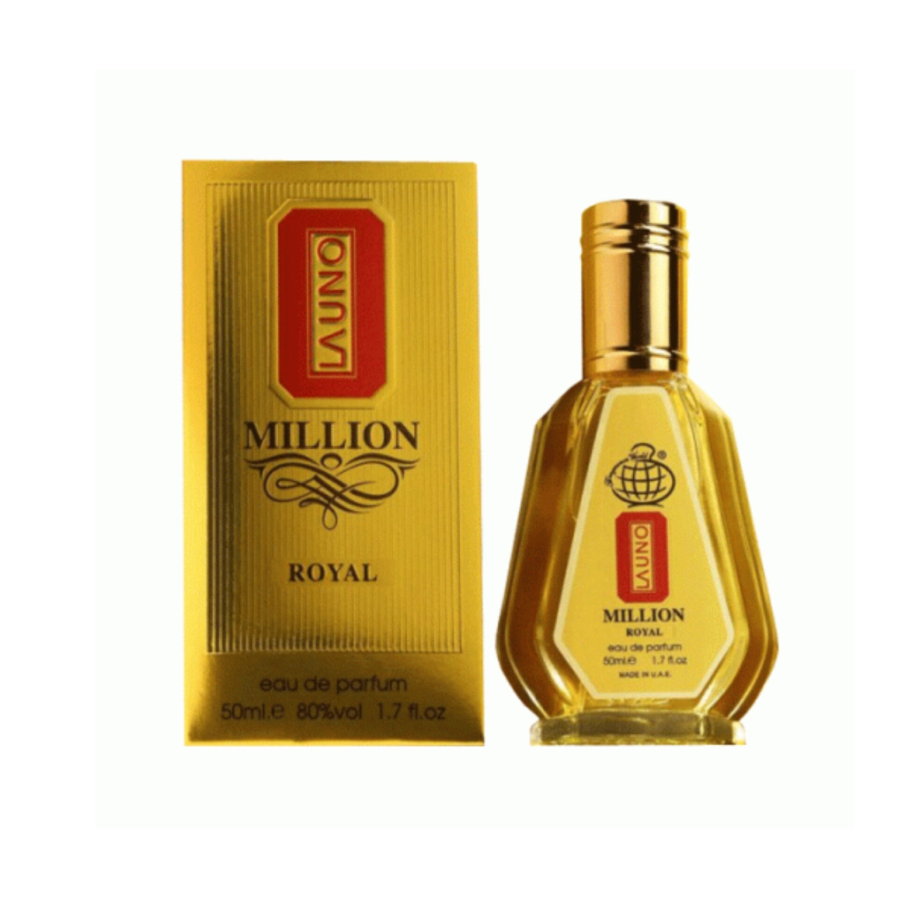 ادکلن مردانه فراگرنس ورد مدل وان میلیون رویال حجم ۵۰‌میل