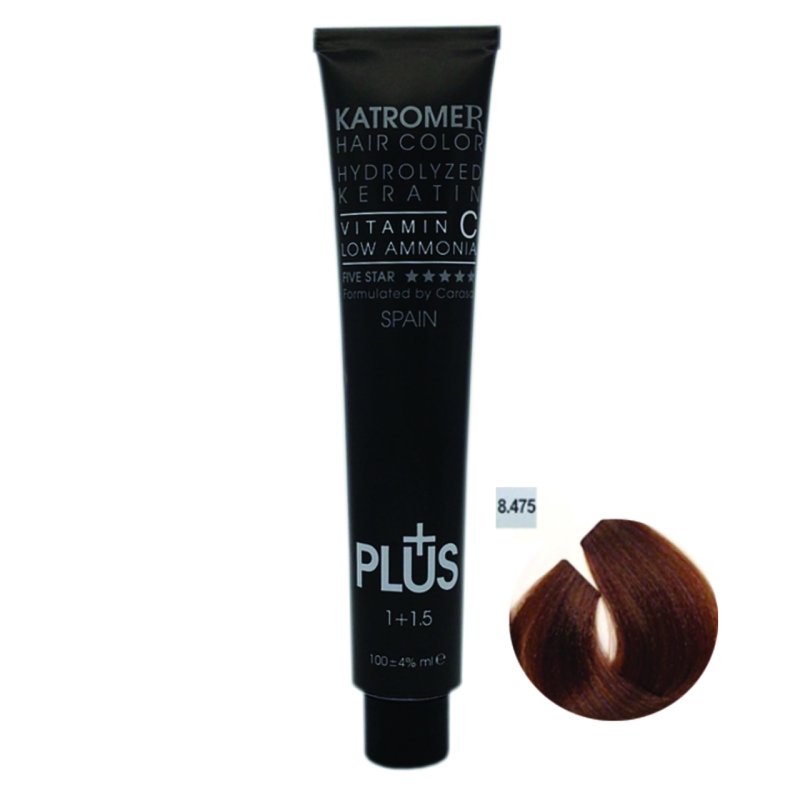 رنگ مو کاترومر شماره 8.475 رنگ بلوند فندقی روشن حجم 100 میلی لیتر