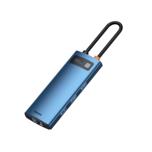  هاب 6 پورت بیسوس مدل Baseus Metal Gleam 6 in 1 Multifunctional Type-C HUB 100W WKWG000003 