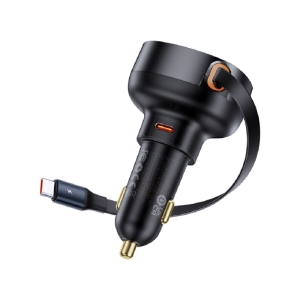  شارژر فندکی فست شارژ ماشین تایپ سی 60 وات بیسوس مدل C00057802111-01 