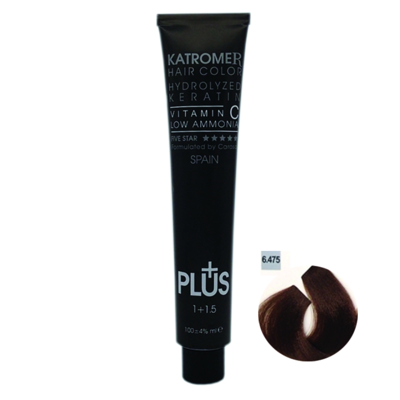 رنگ مو کاترومر شماره 6.475 رنگ بلوند فندقی تیره حجم 100 میلی لیتر