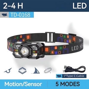 هدلایت شارژی ضدآب اسمایلینگ شارک مدل TD-0168