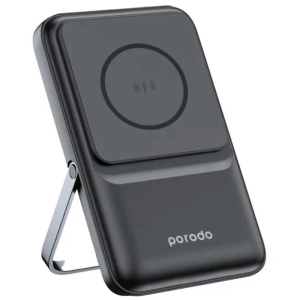  پاوربانک مگنتی 15 وات 10000 یواس بی، میکرو،لایتنینگ و تایپ سی 22.5 وات پورودو مدل PD-PBFCH039-BK 