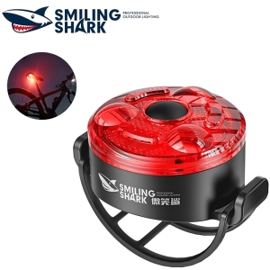چراغ عقب شارژی ضدآب دوچرخه اسمایلینگ شارک مدل CW-D400