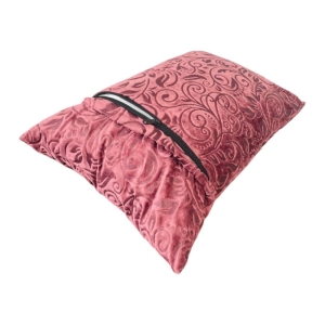 روبالشی مخمل سوما طرح سنتی دو عددی سایز 50*70