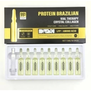 ویال ضد ریزش و تقویت کننده مو پروتئین برزیلین پک 9 عددی