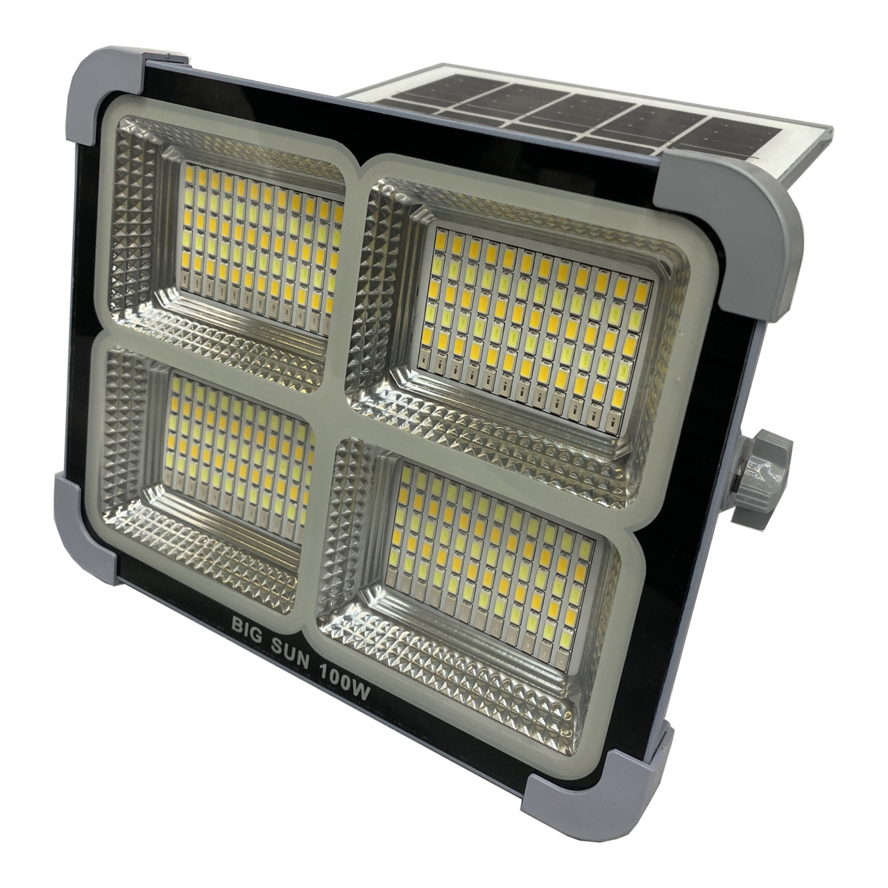 پروژکتور شارژی خورشیدی ۱۰۰ وات با ۶ باتری قابل تعویض بیگ سان مدل 8013A