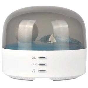  چراغ خواب رومیزی شارژی مدل LJC-213 طرح ماه 