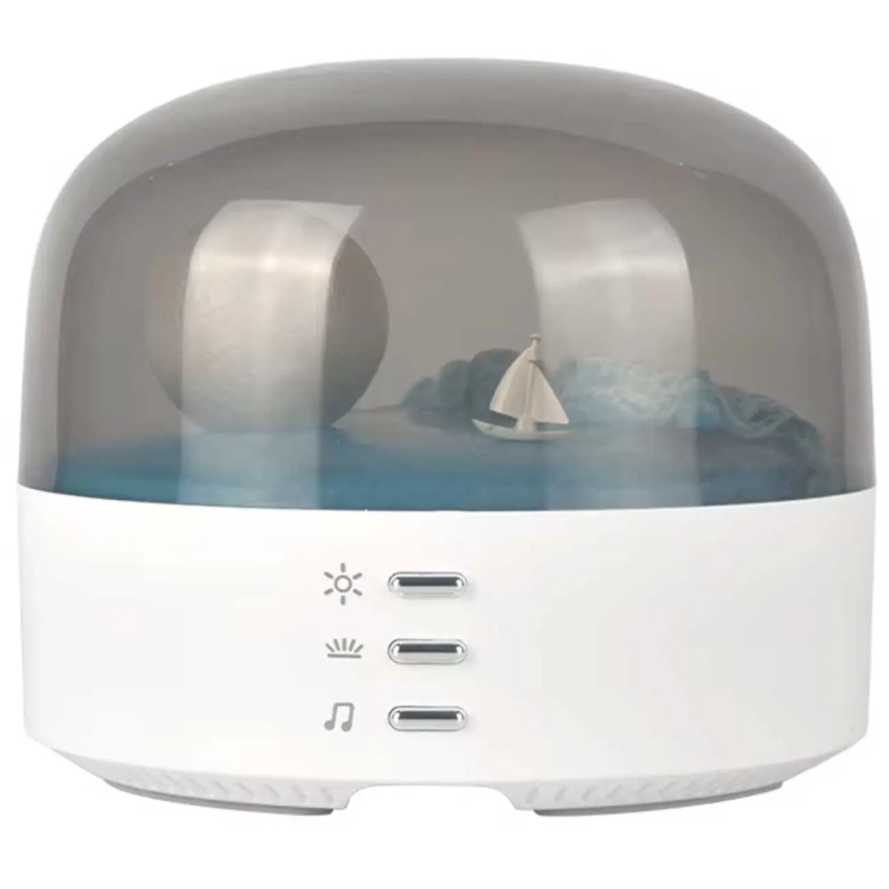  چراغ خواب رومیزی شارژی مدل LJC-213 طرح ماه 