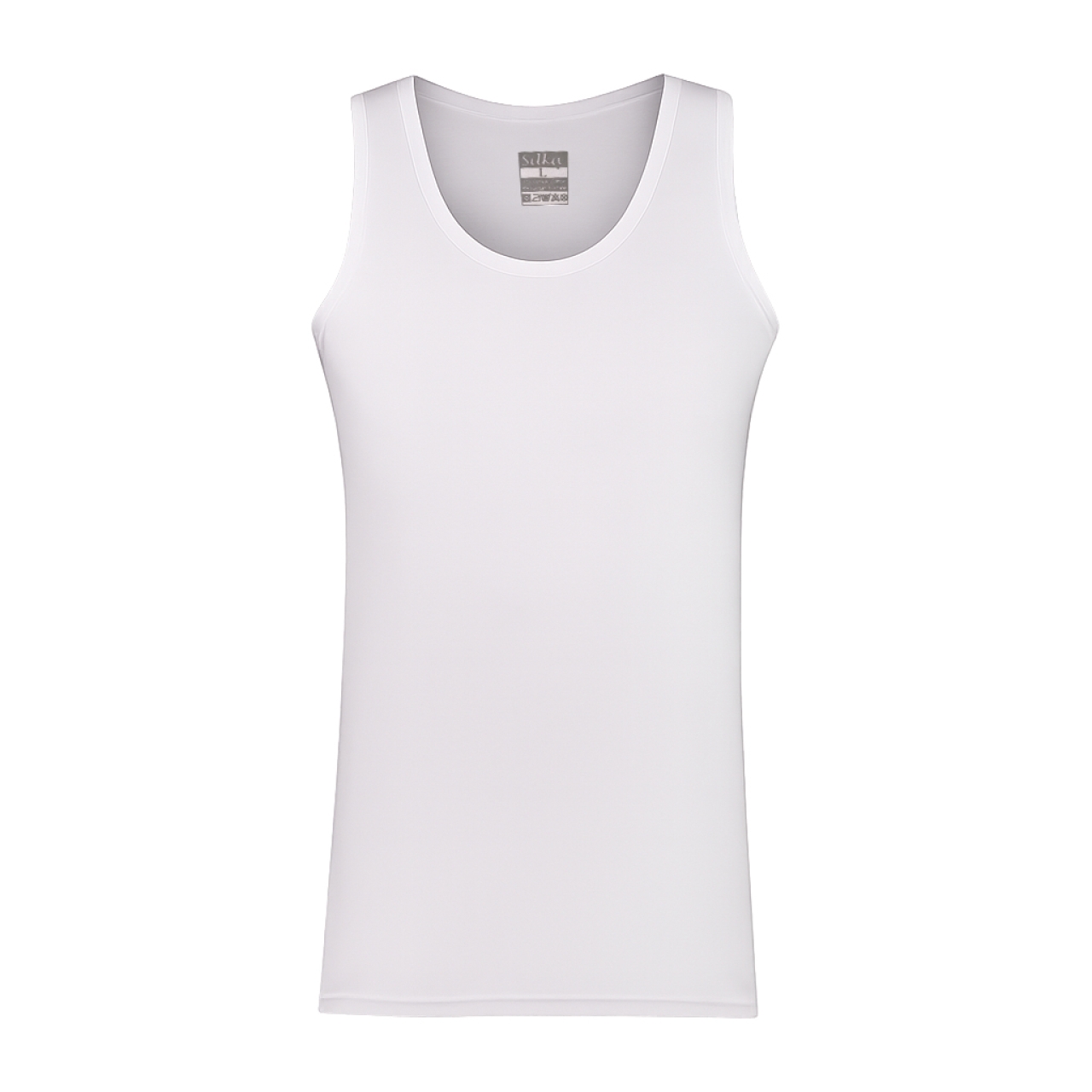 زیرپوش بدون آستین یقه باز مردانه سیلکا مدل ساده