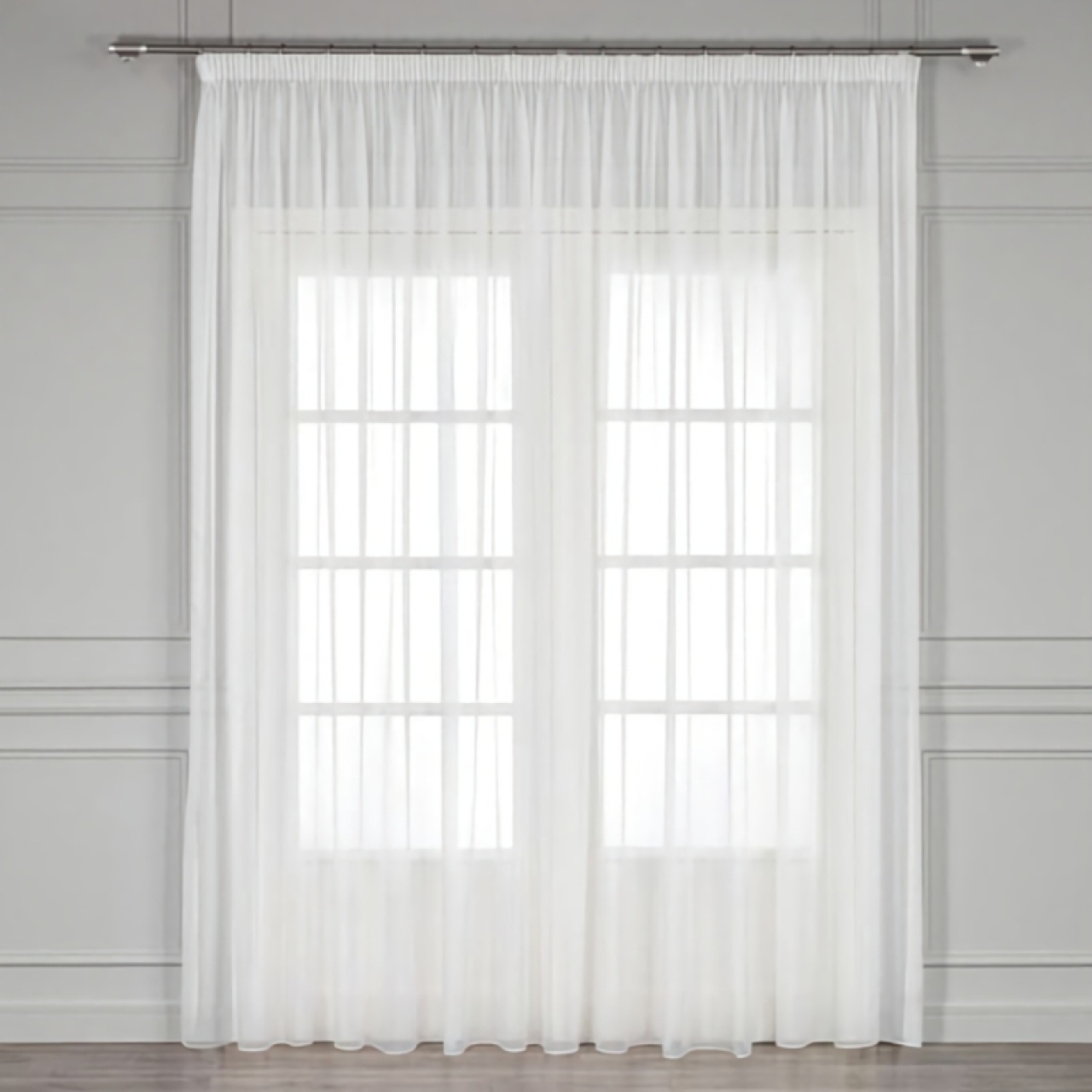 پرده حریر ساده مدل دوخت ساده سایز 300×280 سانتی متر