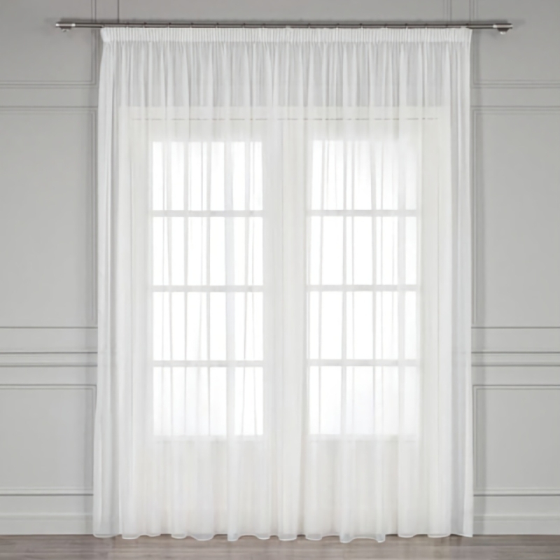 پرده حریر ساده مدل دوخت ساده سایز 300×280 سانتی متر