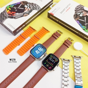 ساعت هوشمند ویسمی مدل WISME WS-79 ULTRA2 با بند فلزی و چرمی