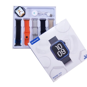 ساعت هوشمند سری ۱۰ ویسمی مدل WISME-X11 با 5 بند فلزی و سیلیکونی